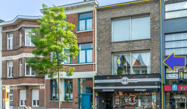 TE KOOP - Beenhouwerij (Klasse*slager) met bovenliggend duplex appartement (4 slpks-2 badk) met groot terras - Berchem (Antwerpen)