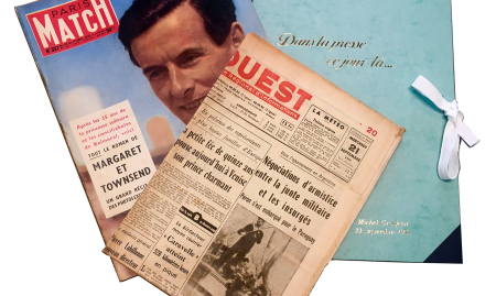 A REMETTRE :  DANS LA PRESSE CE JOUR-LA - LE JOURNAL ANNIVERSAIRE - CADEAURETRO.COM image