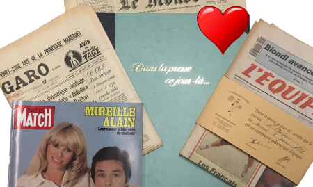 A REMETTRE :  DANS LA PRESSE CE JOUR-LA - LE JOURNAL ANNIVERSAIRE - CADEAURETRO.COM image